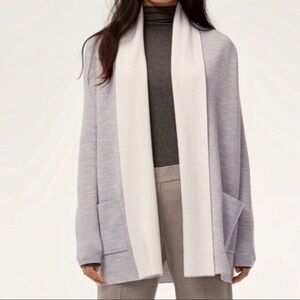 Babaton Aritzia Beekman Sweater Open Front Gray Size XS Cardigan FKM1–3319-48